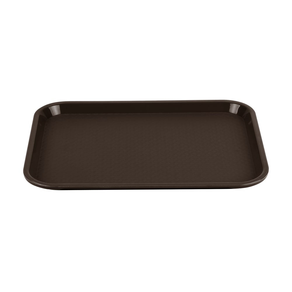 175-86101 Plastic Fast Food Tray -  14"L x 10"W, Brown
