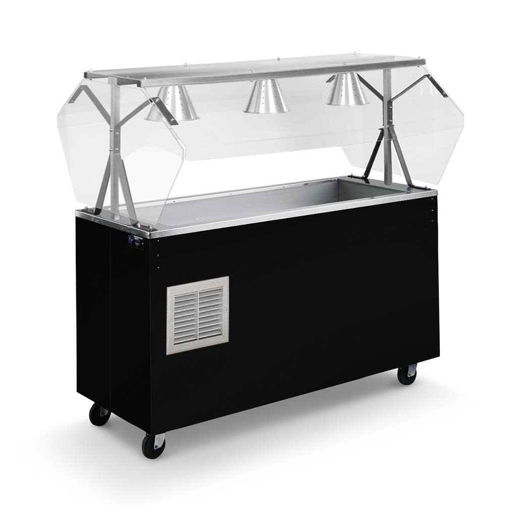 175-R38715 46" Affordable Portable™ Cold Food Bar - (3) Pan Capacity, Floor Model, Black