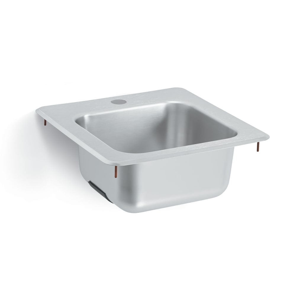 002-1551 Drop-in Commercial Hand Sink w/ 11"L x 10"W x 6"D Bowl, Under Bar