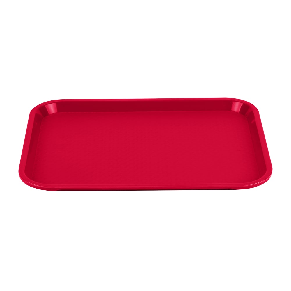 175-86100 Plastic Fast Food Tray -  14"L x 10"W, Red