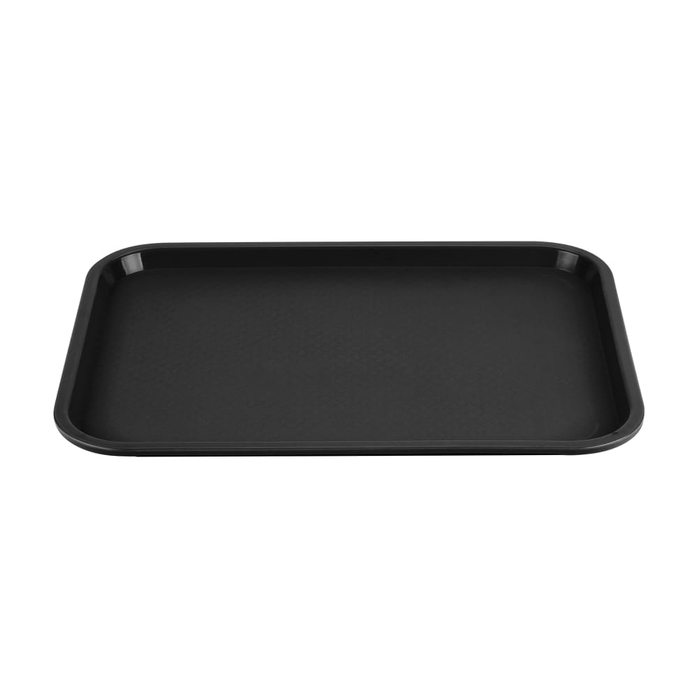 175-86128 Plastic Fast Food Tray - 18"L x 14"W, Black