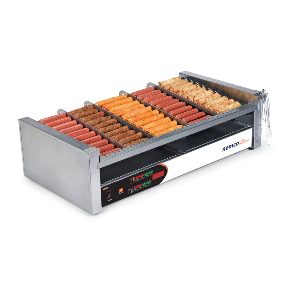 128-8250SXSLT 50 Hot Dog Roller Grill - Slanted Top, 120v