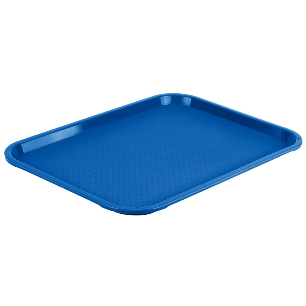 175-86117 Plastic Fast Food Tray - 16"L x 12"W, Royal Blue