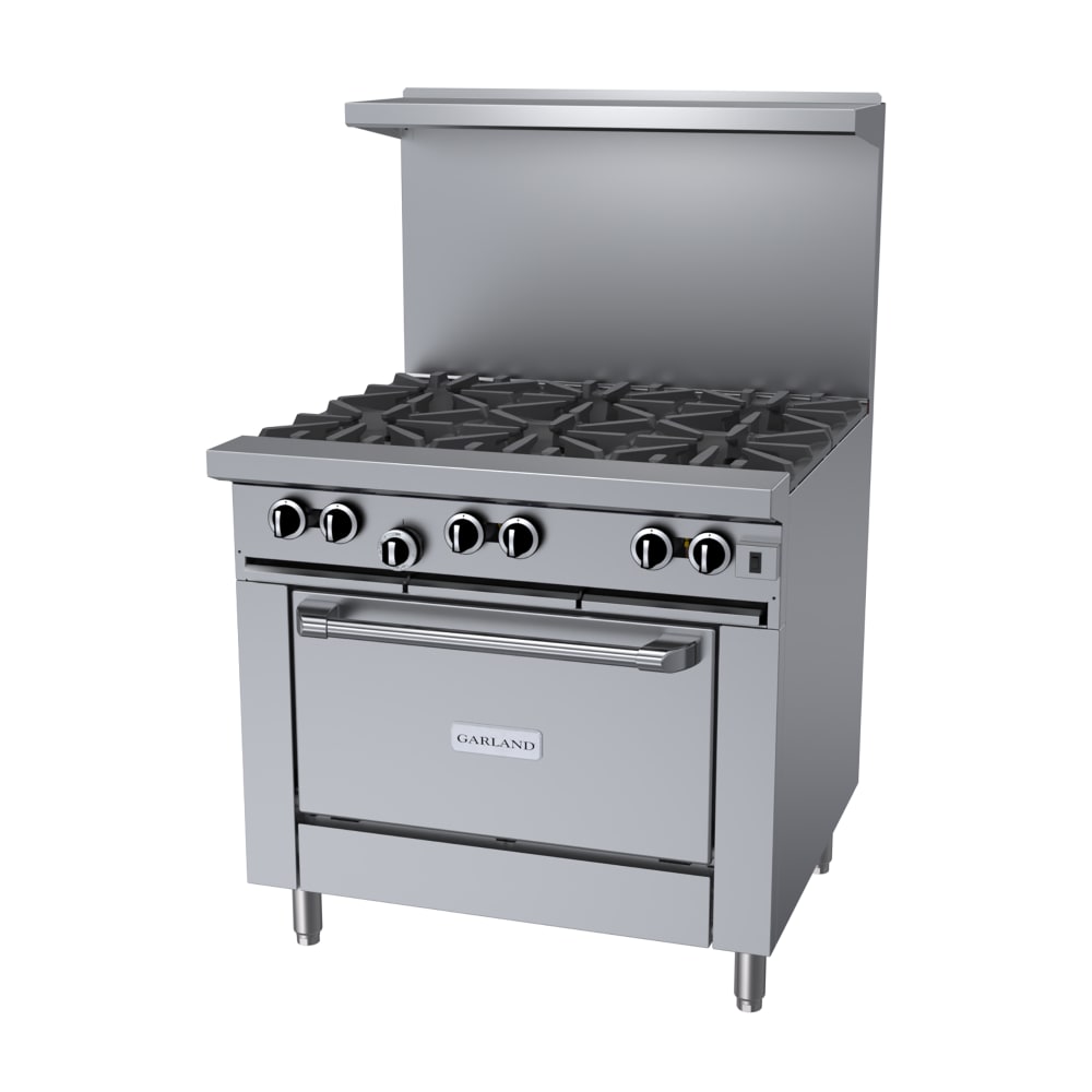 451-G366CLP 36" 6 Burner Gas Range w/ Convection Oven, Liquid Propane