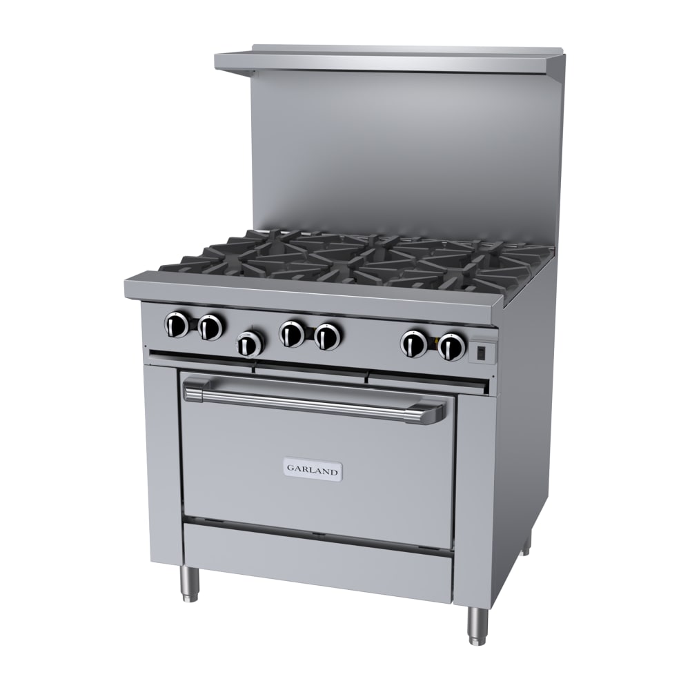451-G366CNG 36" 6 Burner Gas Range w/ Convection Oven, Natural Gas