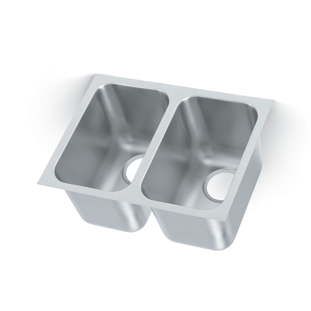 002-121021 (2) Compartment Undermount Sink - 14" x 12"