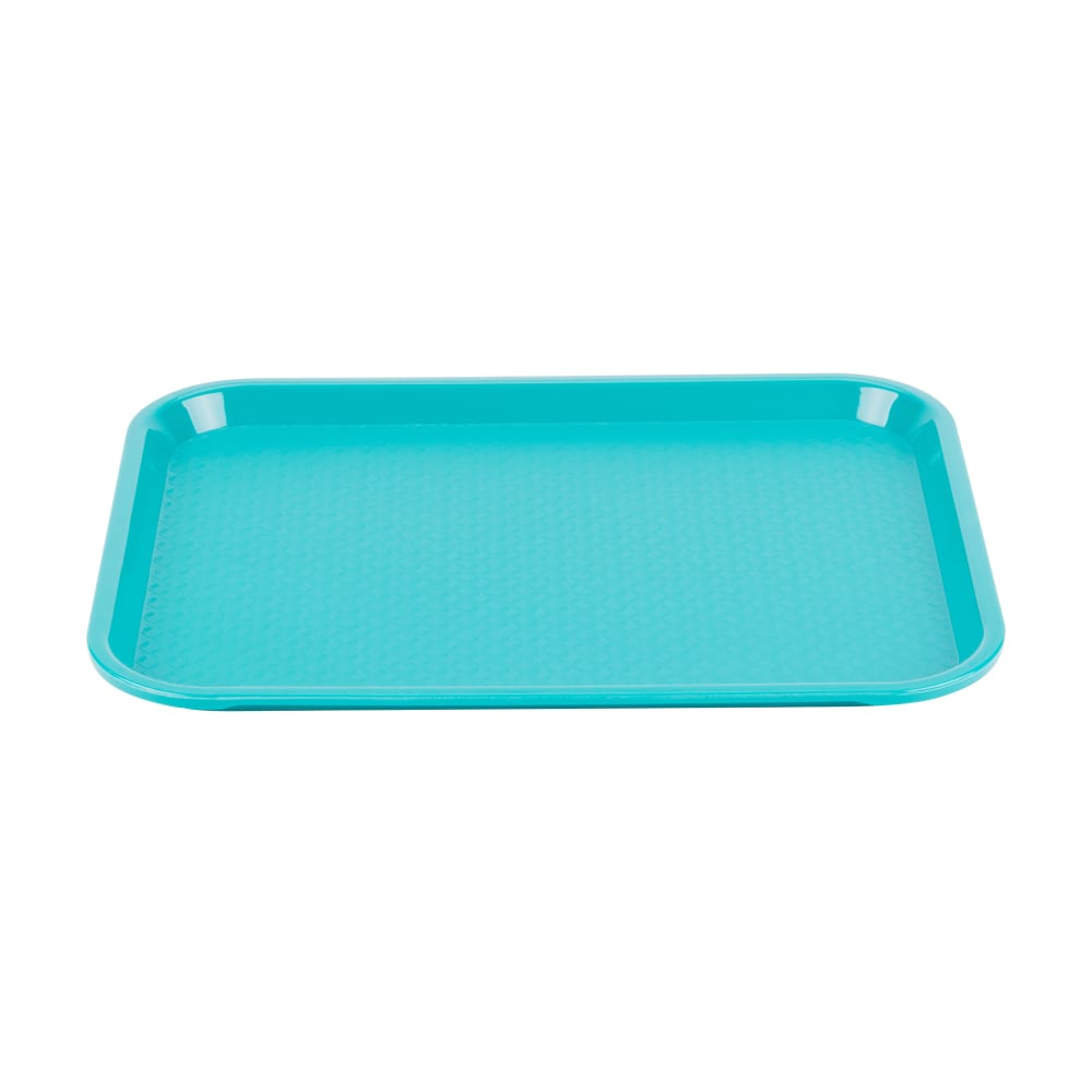175-86109 Plastic Fast Food Tray -  14"L x 10"W, Teal