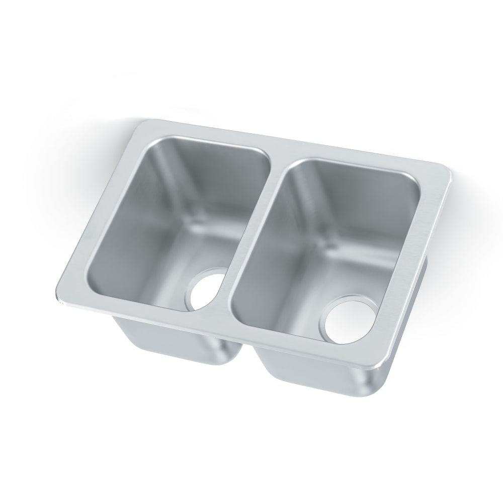 002-10211 (2) Compartment Drop-in Sink - 10" x 14"