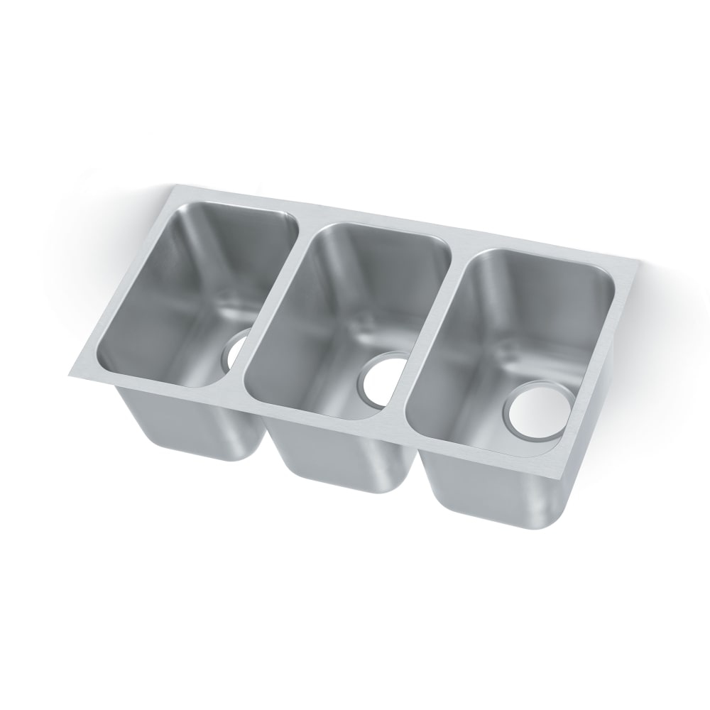 002-91031 3 Compartment Undermount Sink - 14" x 9"