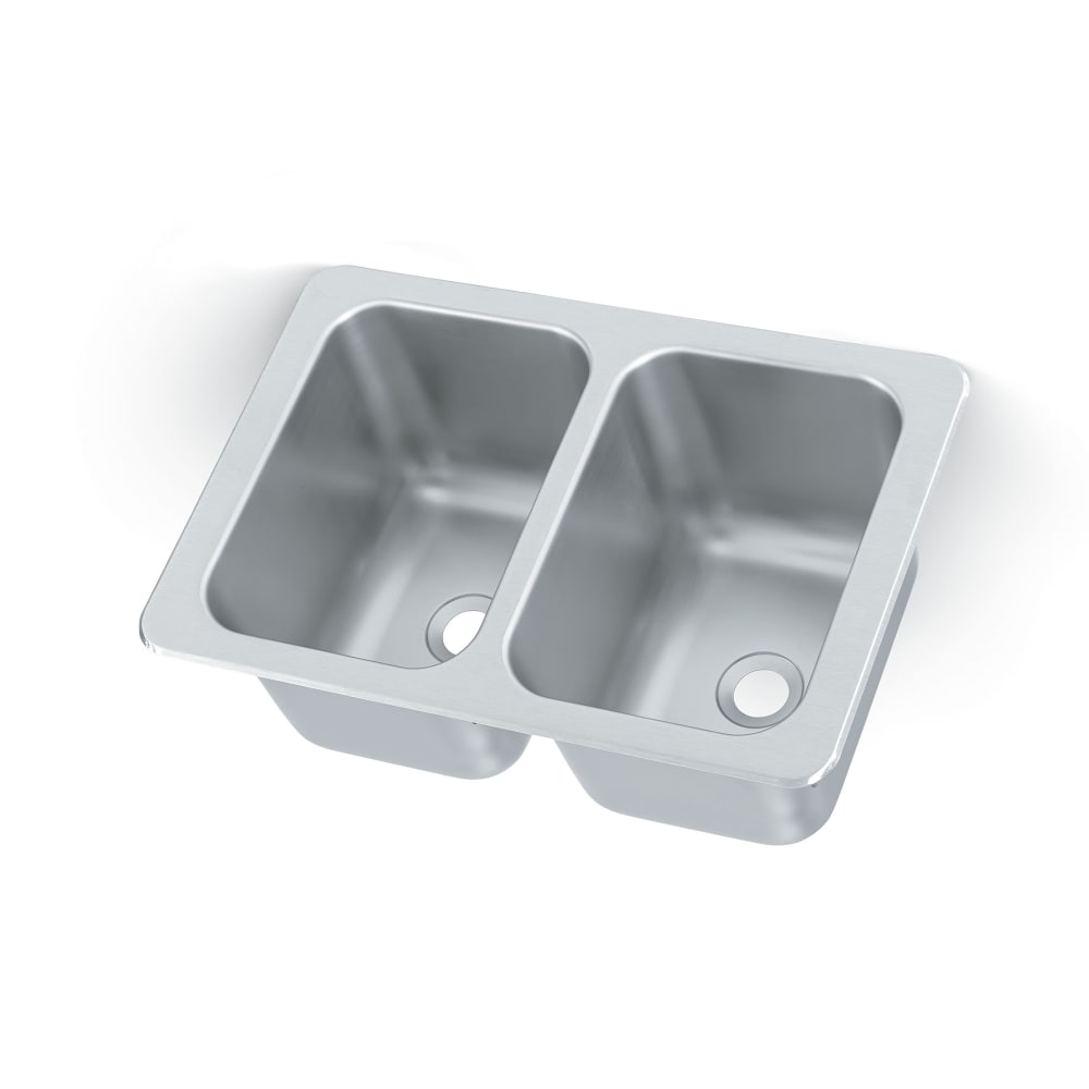 002-10212 (2) Compartment Drop-in Sink - 10" x 14"
