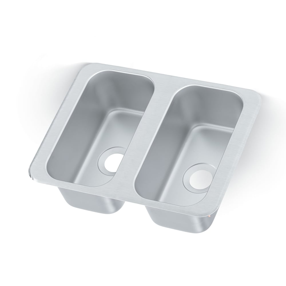 002-120652 (2) Compartment Drop in Sink - 6 1/8" x 12 1/8"