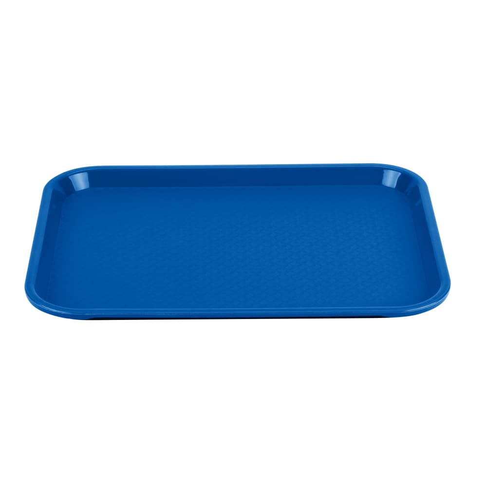 175-86107 Plastic Fast Food Tray -  14"L x 10"W, Royal Blue