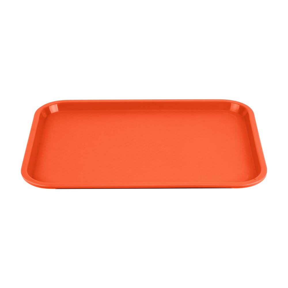 175-86114 Plastic Fast Food Tray - 16"L x 12"W, Orange