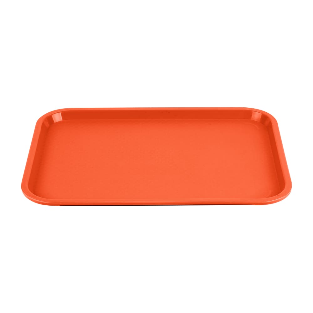 175-86124 Plastic Fast Food Tray - 18"L x 14"W, Orange