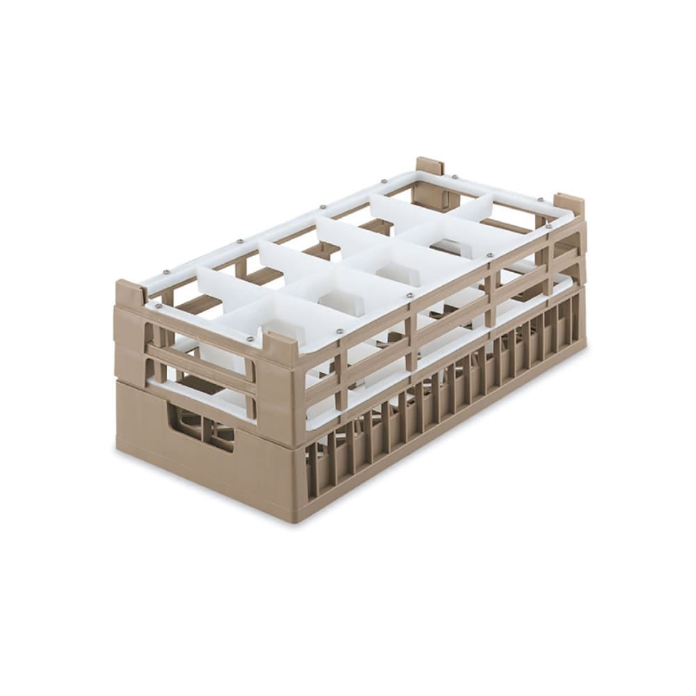 175-528181 Dishwasher Rack - 10 Compartment, XX-Tall, Half-Size, Green