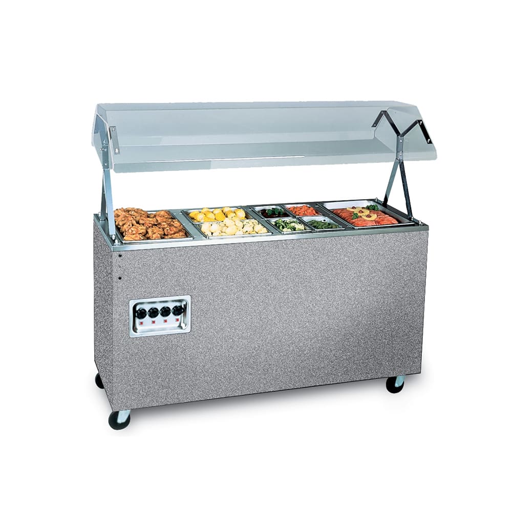 175-3873160 60" Hot Food Table w/ (4) Wells & Enclosed Base, 120v