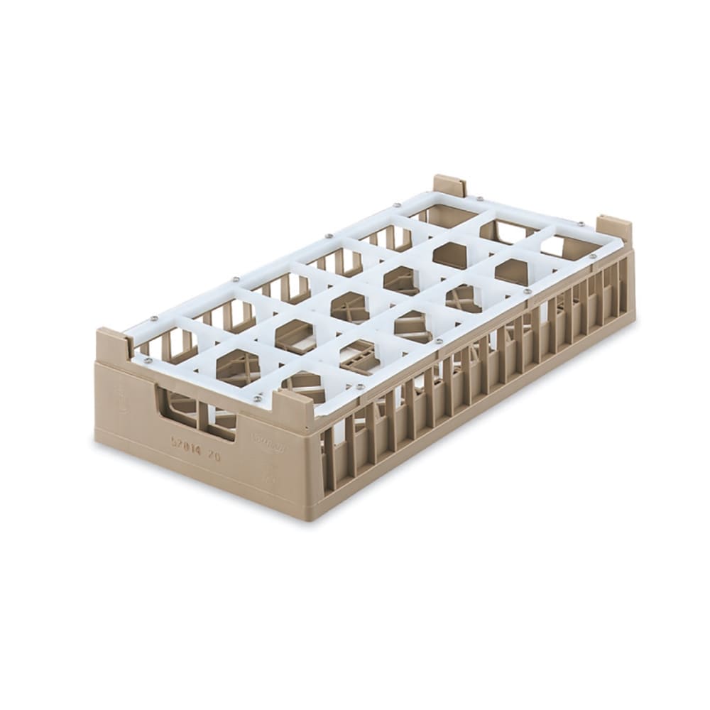 175-528261 Dishwasher Rack - 18 Compartment, XX-Tall, Half-Size, Green
