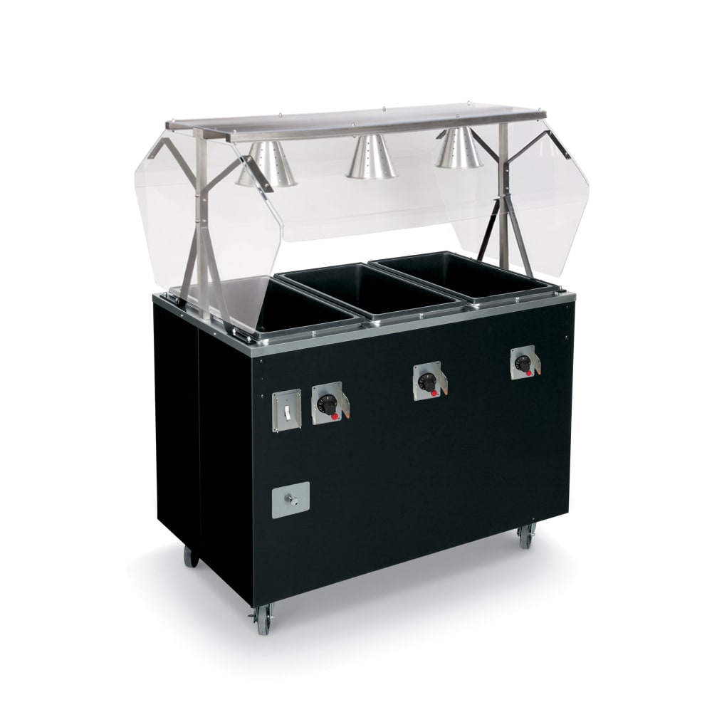 175-T38727464 46" Hot Food Table w/ (3) Wells & Enclosed Base, 120/208 240v/1ph
