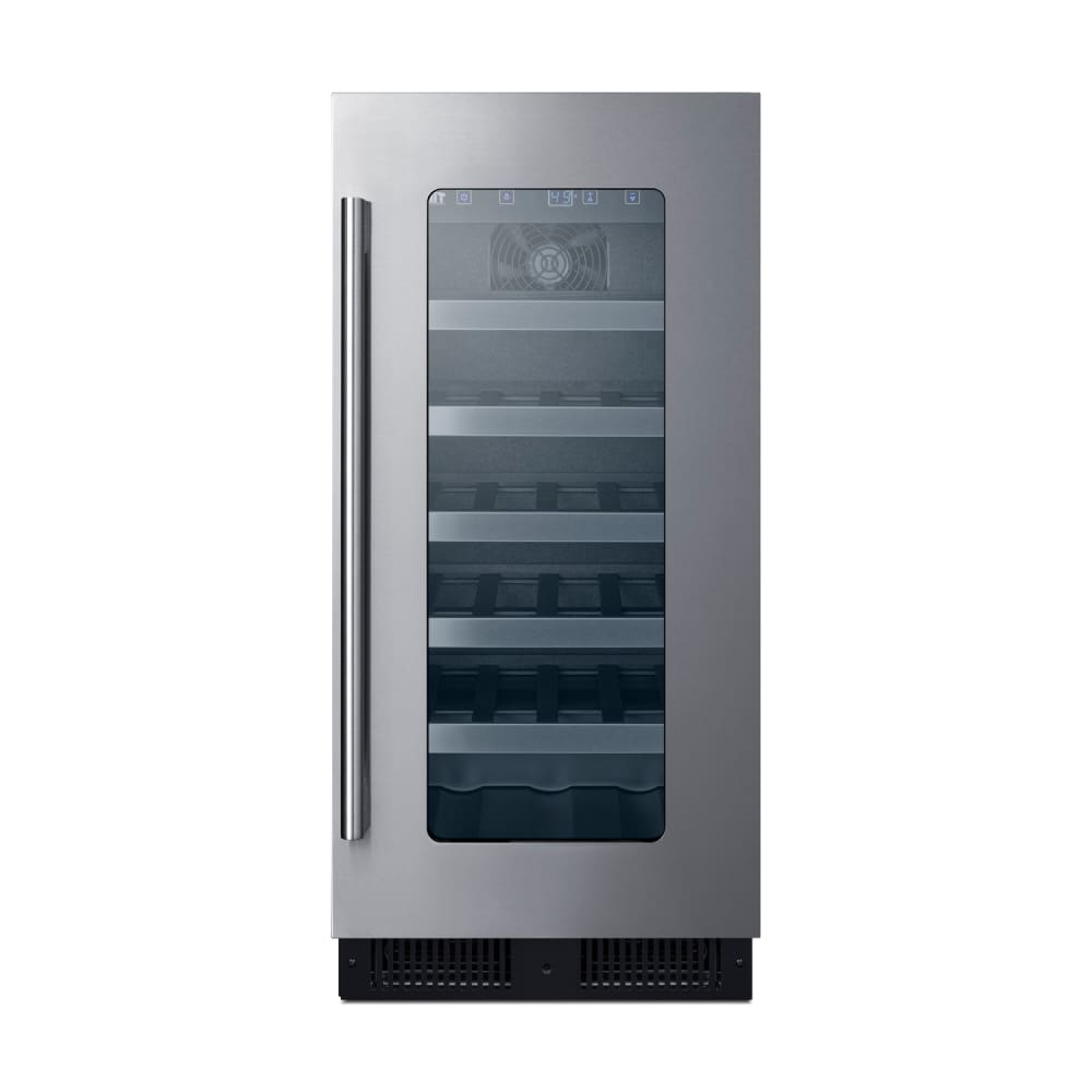 162-ALWC15CSS 14 3/4" One Section Built In Wine Cooler w/ (1) Zone - 23 Bottle Capacity, 115...