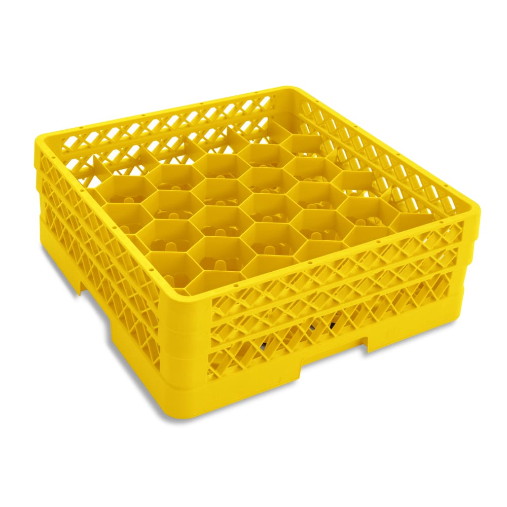 175-TR12HA08 Rack Max Glass Rack w/ (30) Compartments - (2) Extenders, Yellow