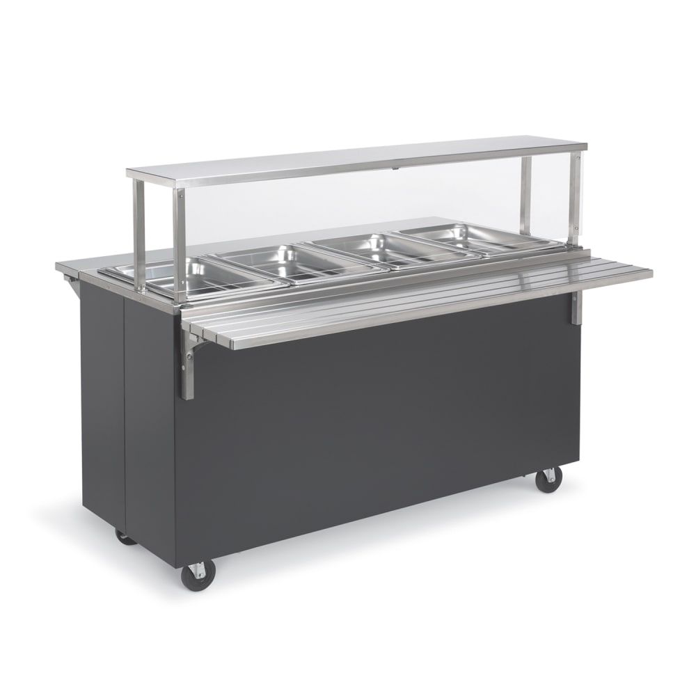 175-397312 60" Hot Food Table w/ (4) Wells & Enclosed Base, 208 240v/1ph