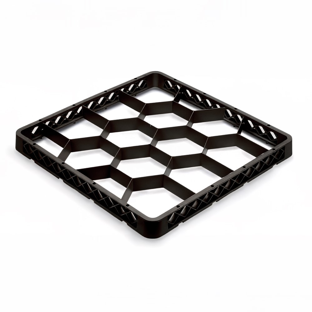 175-TRJ06 Full Size Glass Rack Extender w/ (12) Compartments, Black
