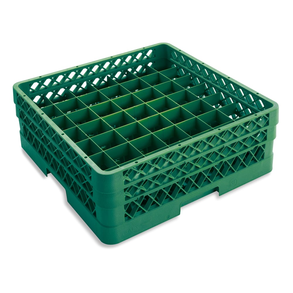 175-TR9EA19 Rack-Master Glass Rack w/ (49) Compartments - (2) Extenders, Green