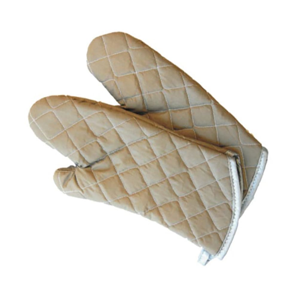 176-33617 17" Conventional Oven Mitt - Poly-Cotton, Tan
