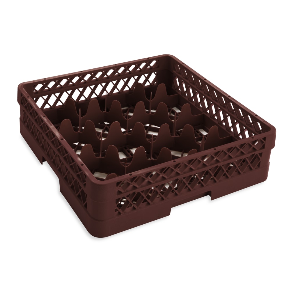 175-TR18A21 Rack Max Glass Rack w/ (12) Compartments - (1) Extender, Burgundy