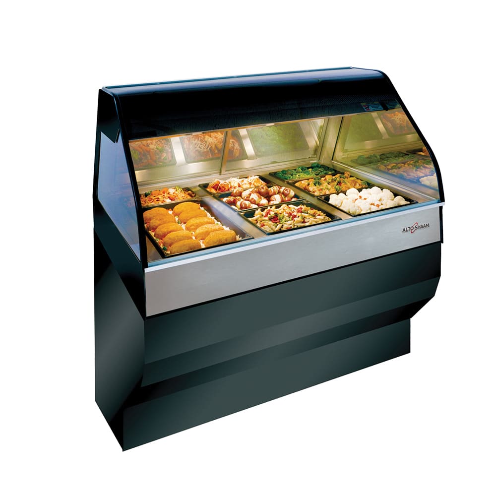 139-ED3SYS48BLK240 48" Full Service Countertop Heated Display Case - 240v