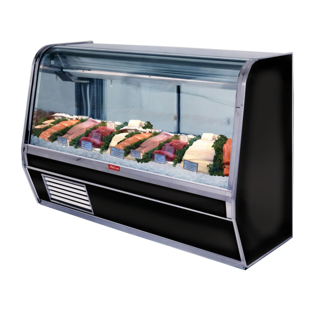 367-SCCFS32E6BELED 74" Full Service Fish/Poultry Case w/ Straight Glass - (1) Levels, 115v