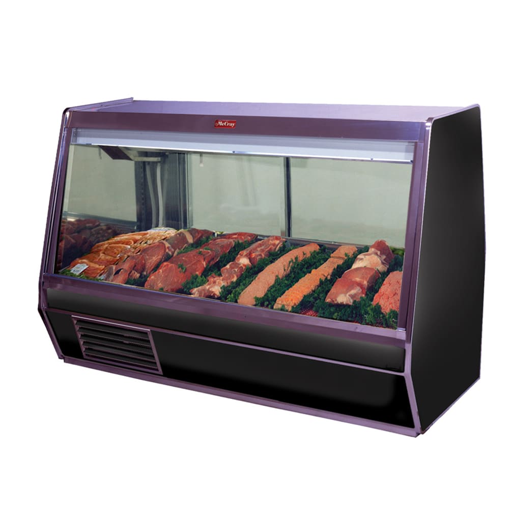 367-SCCMS32E4BELED 50" Full Service Red Meat Case w/ Straight Glass - (1) Level, 115v
