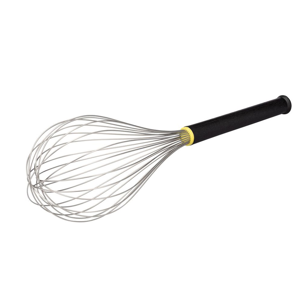 347-111046 Exoglass® 17 3/4" Egg Whisk, Heat Resistant to 430 F, Stainless Steel/Insulated H...