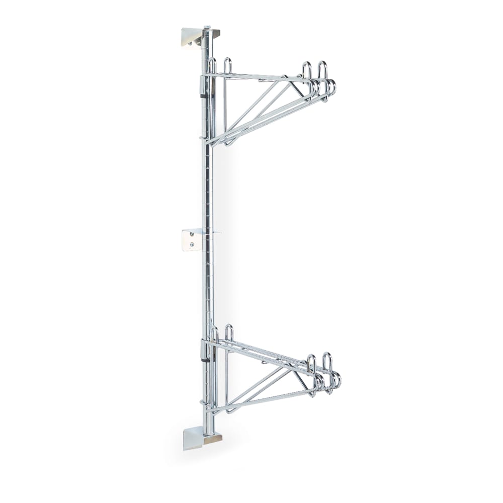 001-AW33C 18" Wire Wall Mounted Shelving Post & Bracket