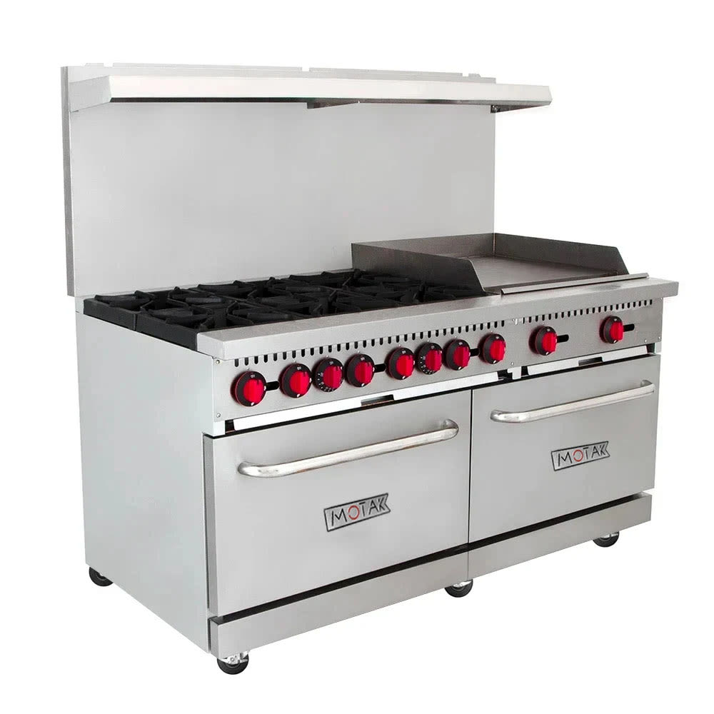 895-CR10G24N 60" 6 Burner Gas Range w/ Griddle & (2) Standard Ovens, Convertible