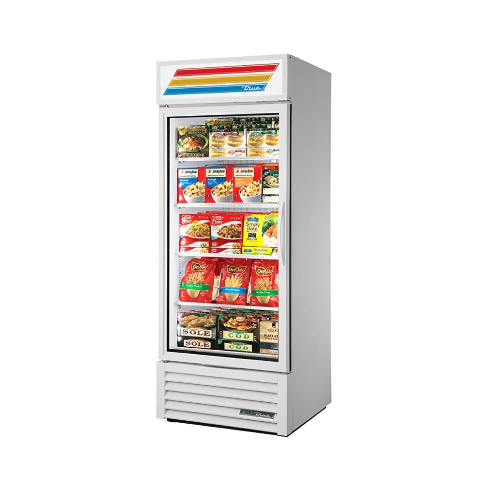 598-GDM26FHCLDLH 30" One Section Display Freezer w/ Left Hinged Swing Door - Bottom Mount Co...
