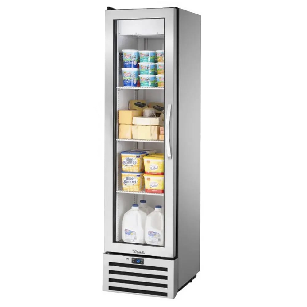 598-T11GHCFGD01LH 19 1/4" One Section Reach In Refrigerator, (1) Left Hinge Glass Door, 115v