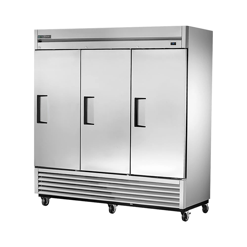 598-TS72FALLRH 78 3/8" TS Series Three Section Reach In Freezer, (3) Right Hinge Solid Doors...