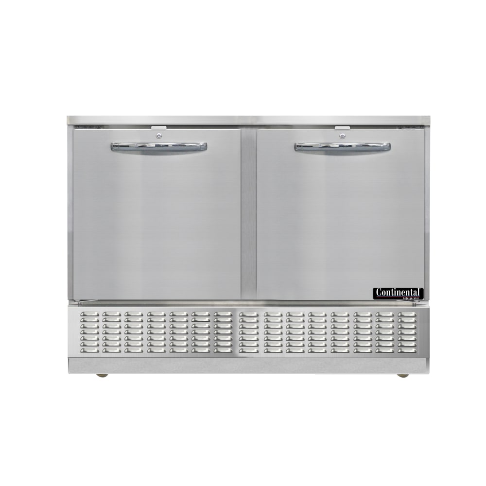 160-UC48N 48" Undercounter Refrigerator w/ (2) Sections & (2) Doors, 115v