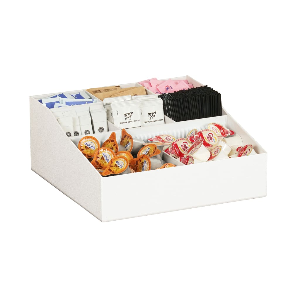 151-126015 Condiment Organizer w/ (9) Bins - White