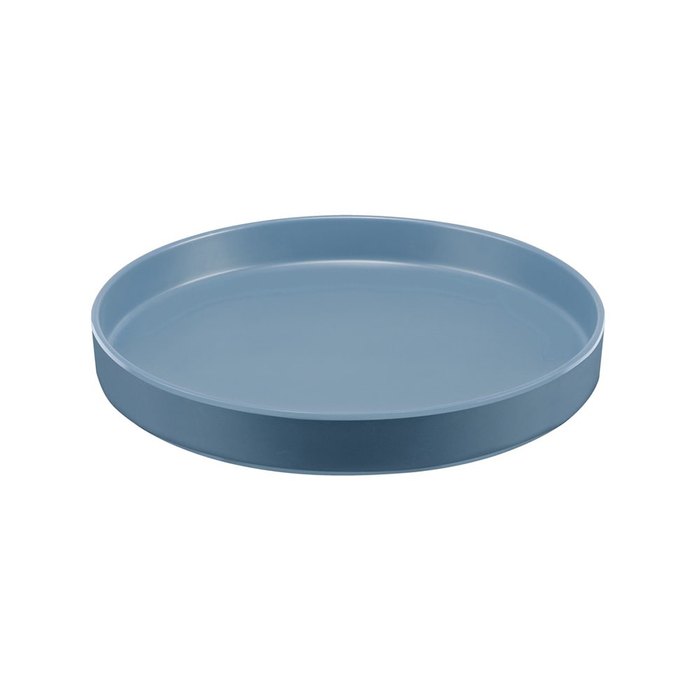 151-2201712111 12" Round Melamine Hudson Plate, Stone Blue