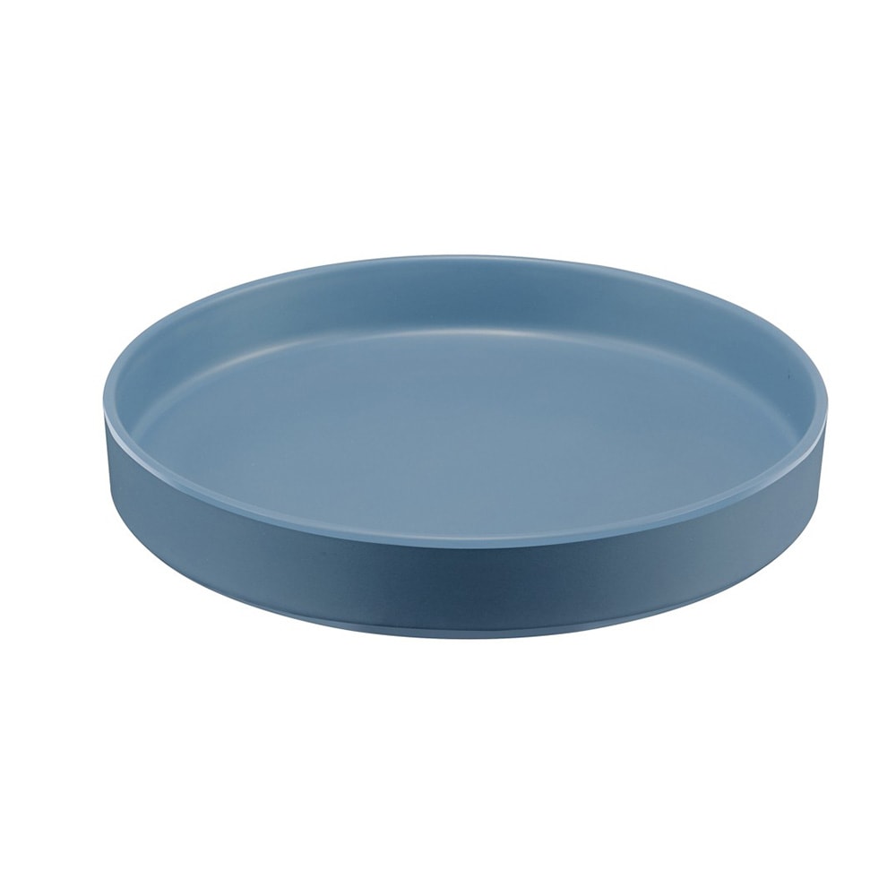 151-2201710111 10" Round Melamine Hudson Plate, Stone Blue