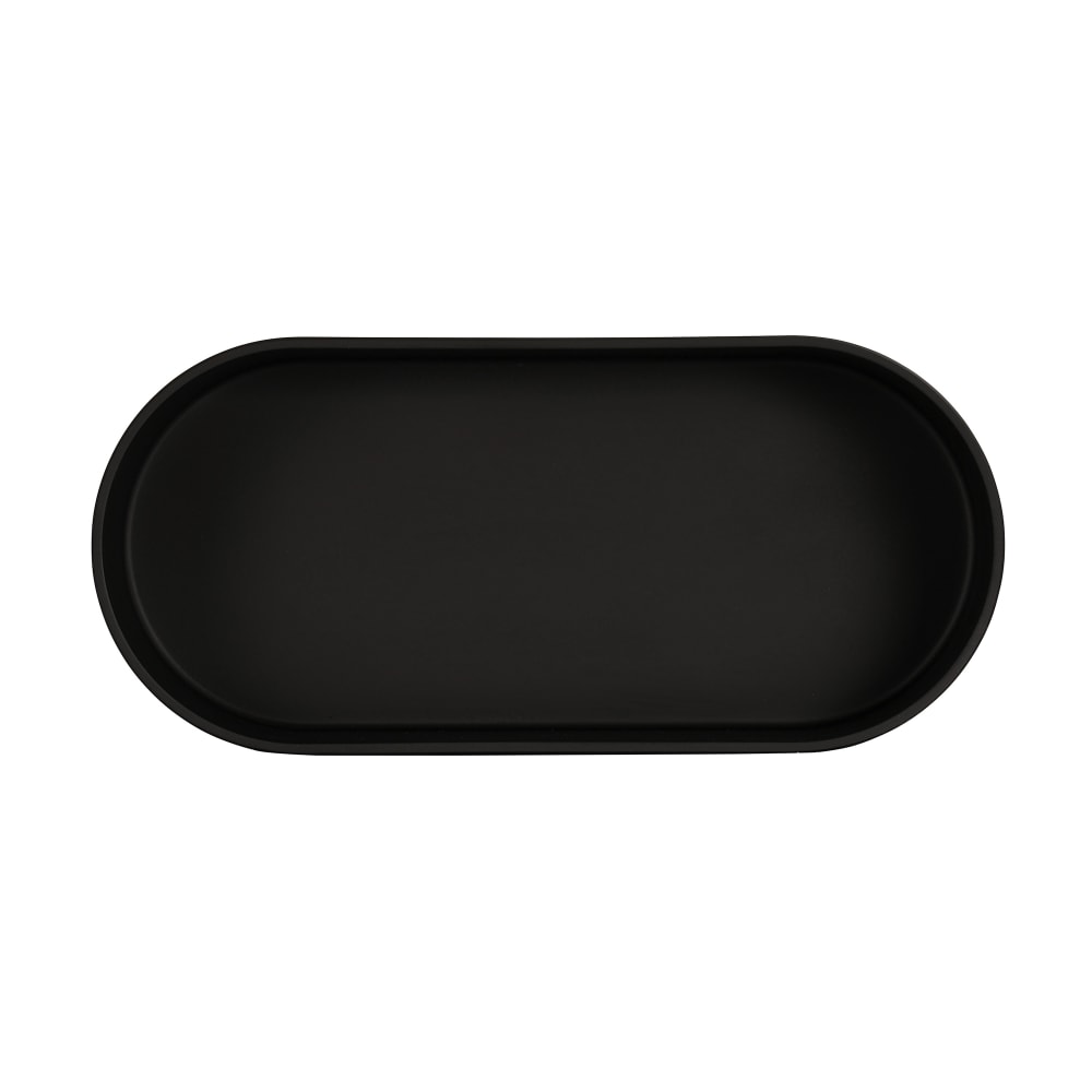 151-2250113613 2 1/4 qt Oval Melamine Deep Bowl, Black