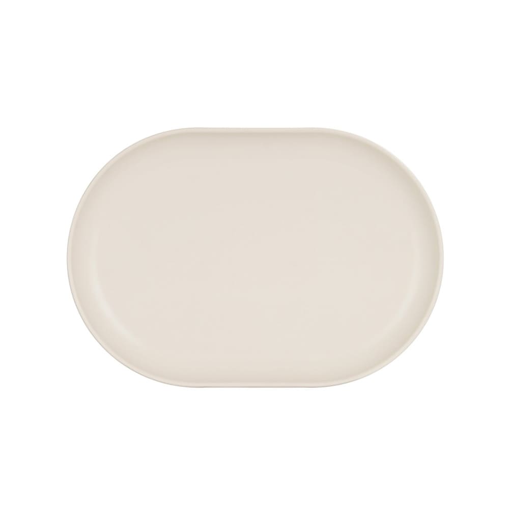 151-24005139103 13" x 9" Oval Oslo Platter - Melamine, Ivory