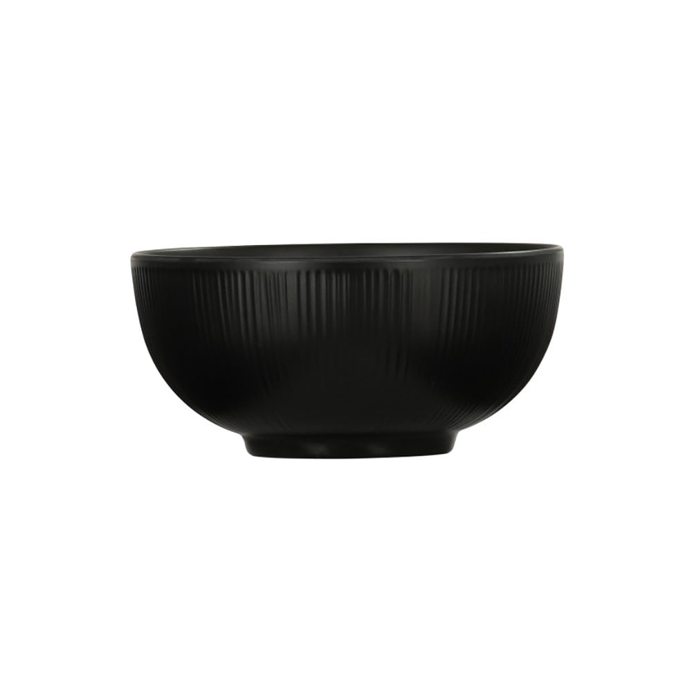 151-24050613 24 oz Round Melamine Bowl - Black