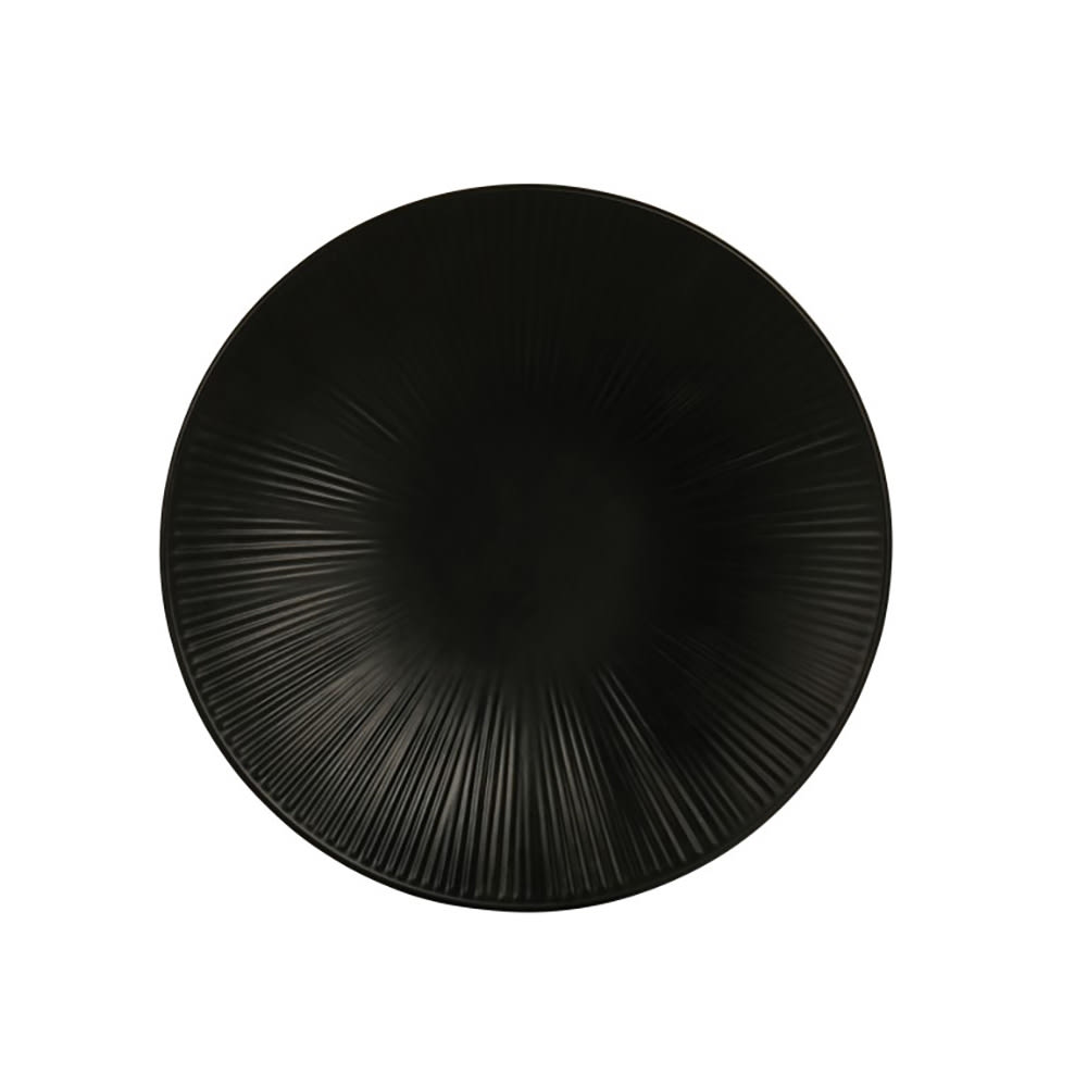 151-240511113 11" Round Melamine Nomi Plate, Black