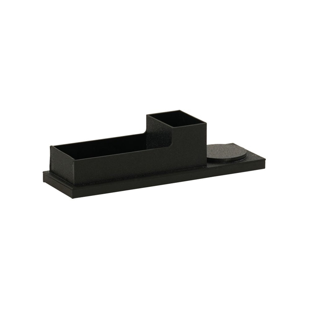 151-2406913 Coffee Tray - 9 3/5" x 3" x 2 1/4", ABS, Black