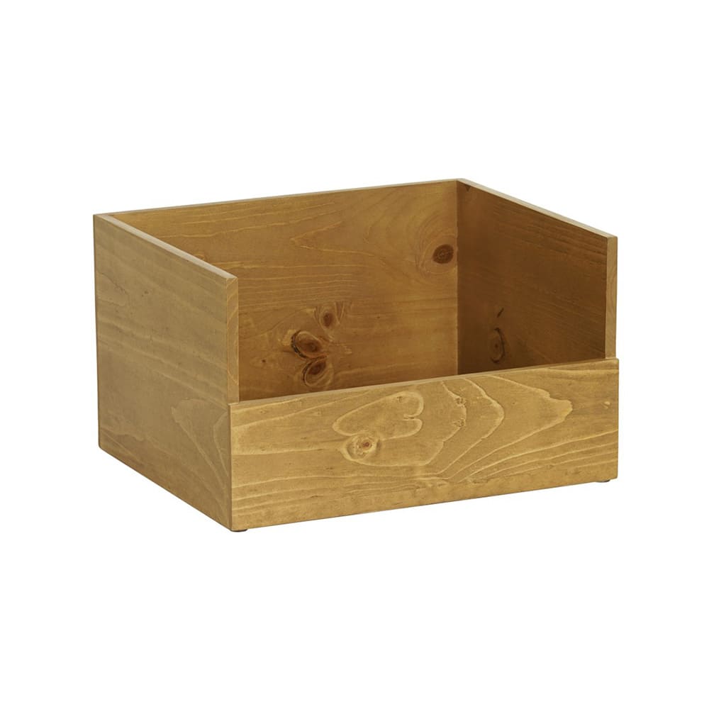 151-342499 Rectangular Napkin Holder - 17" x 14", Rustic Pine Wood, Madera