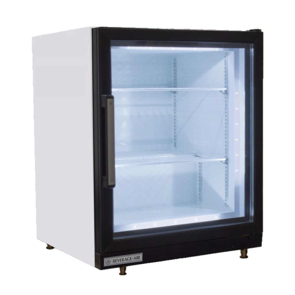 118-CF3HC1W 23 7/10" One Section Display Freezer w/ Swing Door - Rear Mount Compressor, Whit...