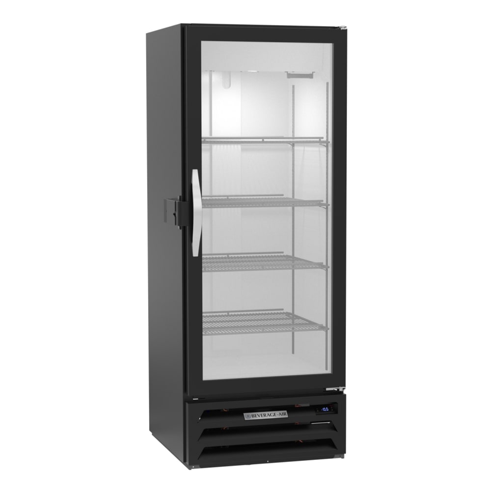 118-MMF12HC1BIQ 24 1/8" One Section Display Freezer w/ Swing Door - Bottom Mount Compressor,...